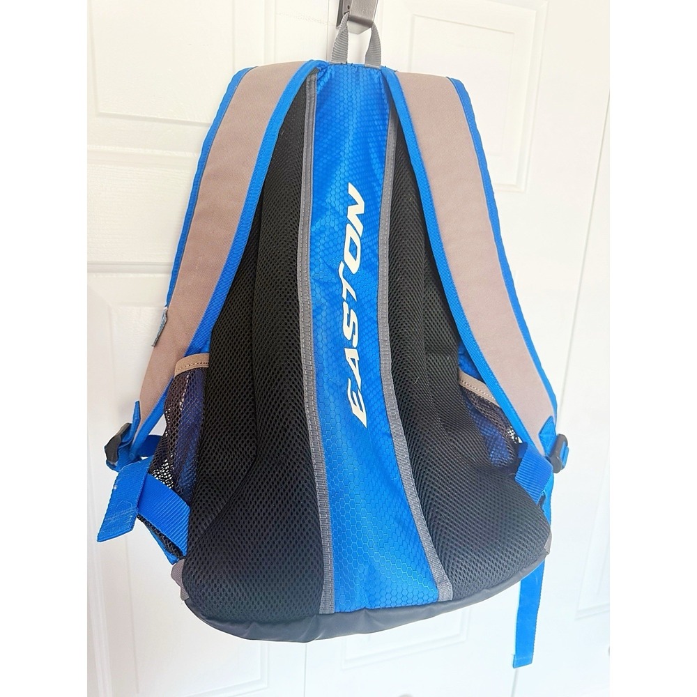 Easton Softball Backpack Blue/Black For Sports Equipment 8" Tall 20" Long - Picture 6 of 12
